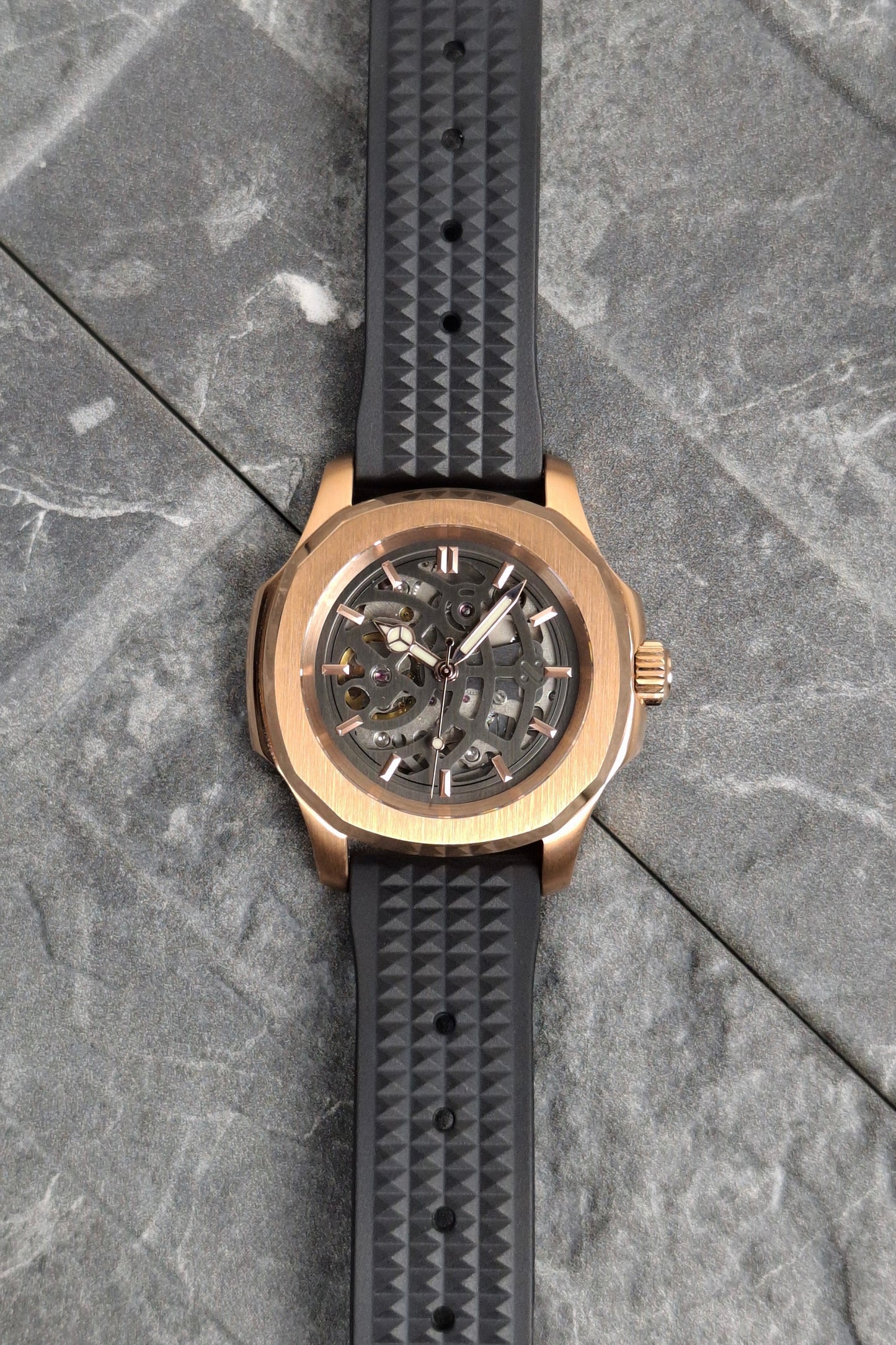 Rose gold skeleton
